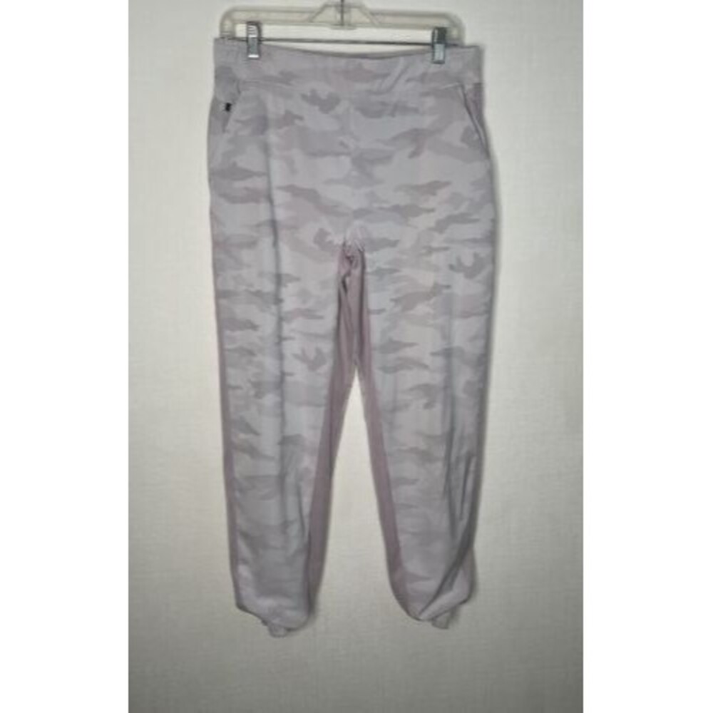 Athleta Brooklyn Pink Camo In Shasta Purple Lined Jogger Pants Women‎ Size 10